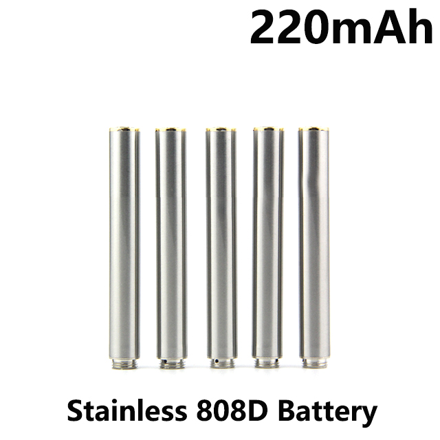 220mah stainless 808d batteries