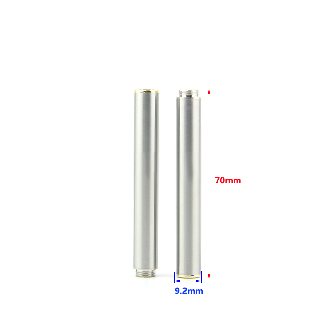 Size of 220mah stainless 808d batteries