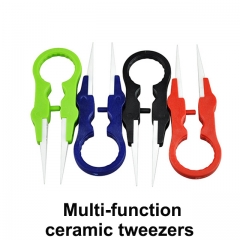 Vapor twizer round multi-function new electronic cigarette atomizer removal tool ceramic tweezers clip