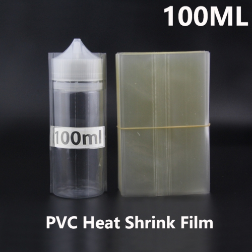 Transparent PVC Heat Shrink Film For 100ML Chubby Gorilla E-juice Bottles