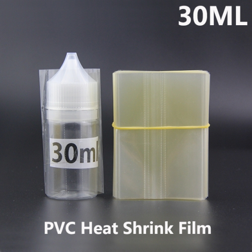 Transparent PVC Heat Shrink Film For 30ML Chubby Gorilla E-juice Bottles