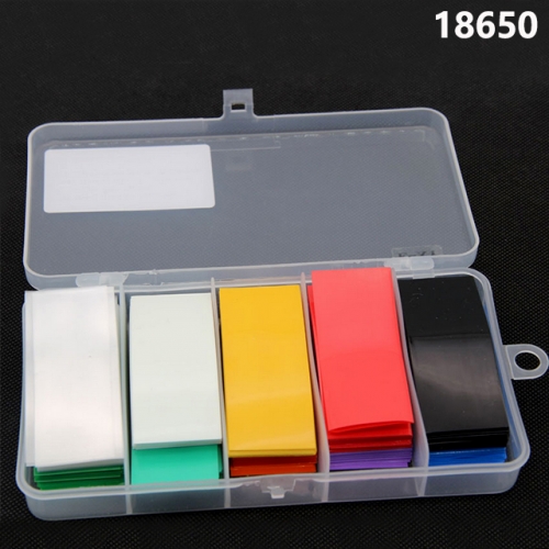 300pcs/pack Colorful PVC Heat Shrink Wrap Shrinkable Sleeve Films For 18650 Battery