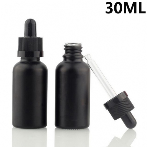 330pcs/lot Black Glass Dropper Bottles For E-liquid/E-juice Container Bottles