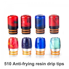 510 Anti-frying Resin Drip Tips | 510 Thread Resin Mouthpieces For E-cigarette