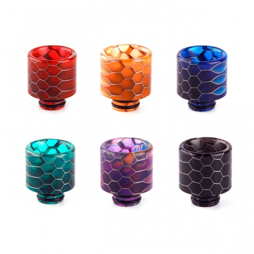 510 Wide Bore Snake Skin Resin Drip Tips Colorful 510 Mouthpieces