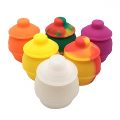 35ml honey pots shape storage jars using food grade non-stick silicone containers
