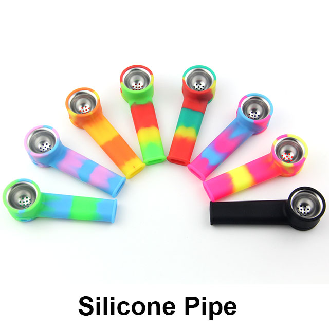 Colorful Silicone Smoking Pipes for sale