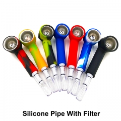 Healthy Silicone Pipe With Filter