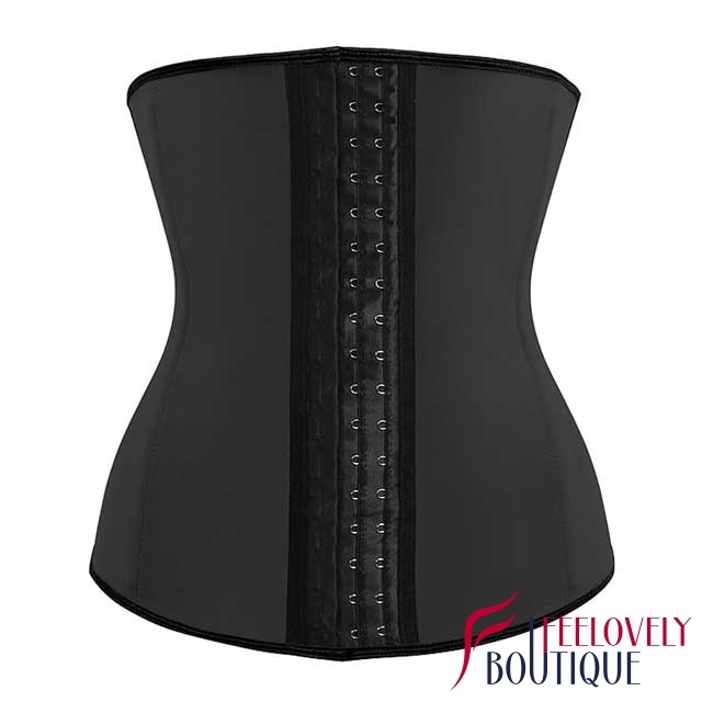 4 Steel Boned Latex Waist Cincher Corset