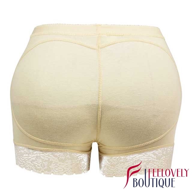 Lace Hem Padded Lift Hip Up Panties Butt Lifter