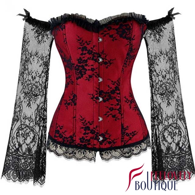 Floral Lace Slimming Corset Tops
