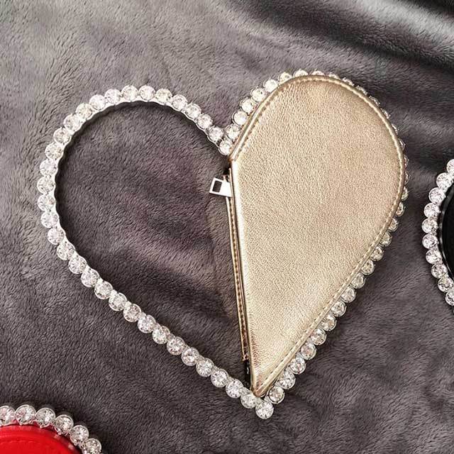 Heart-Shaped Diamond Clutch