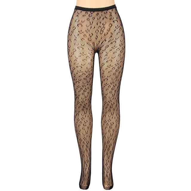 Leopard Mesh Tights