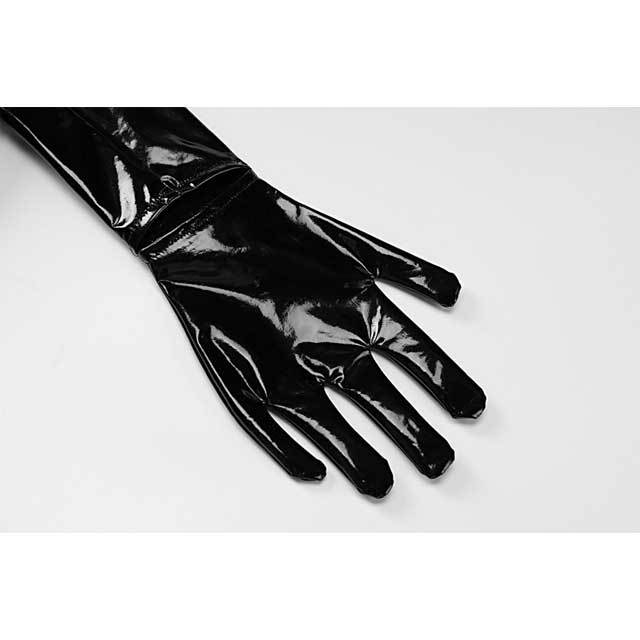 Leather Gloves Bodysuit