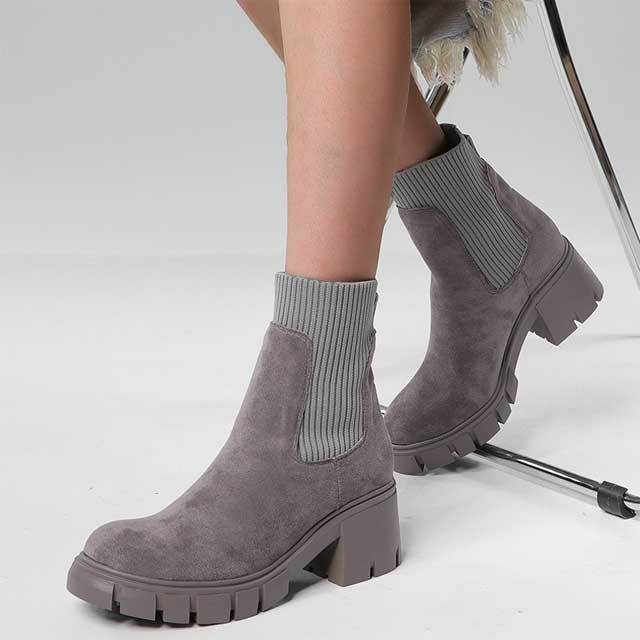 Suede Casual Socks Boots