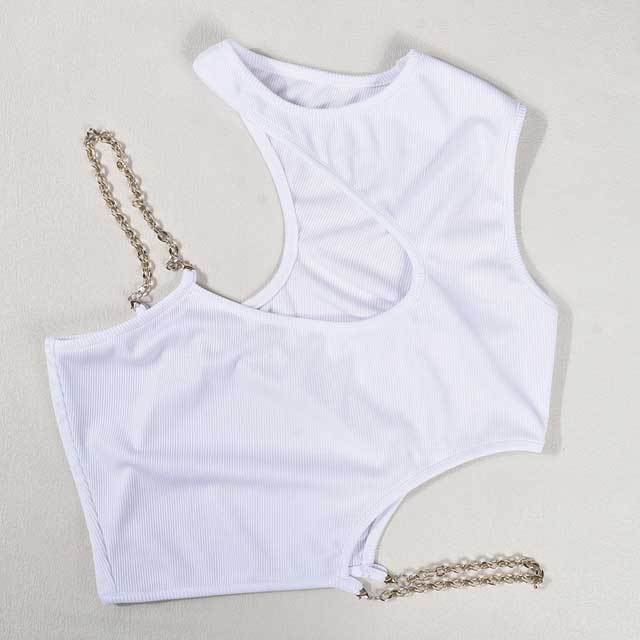 Chain Hollow Out Tank Top