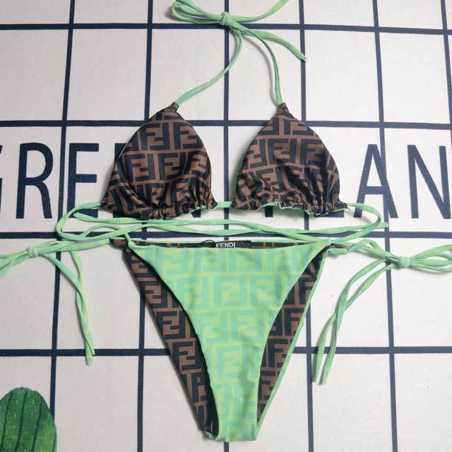 Strappy Printed Bikini Set