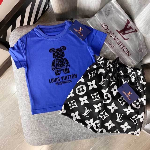 Printed Casual Children Short Set