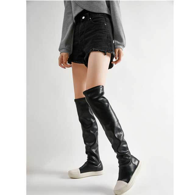 Leather Fashion Over Knee Boots