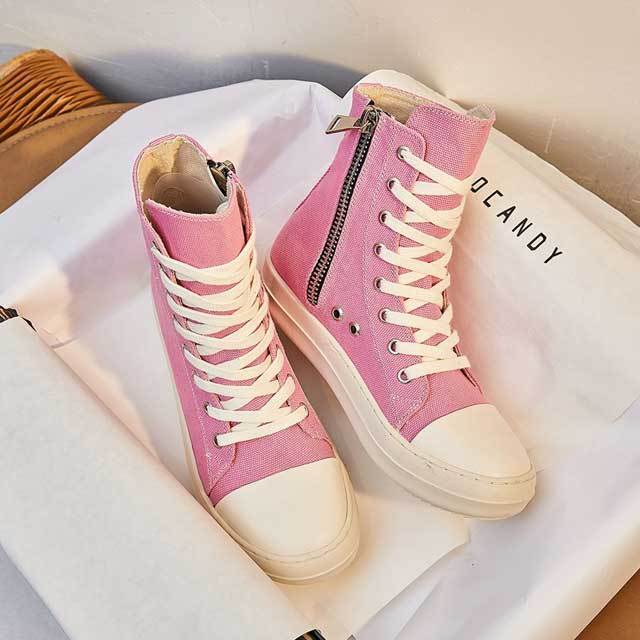Lace-Up Fashion Canvas Sneakers