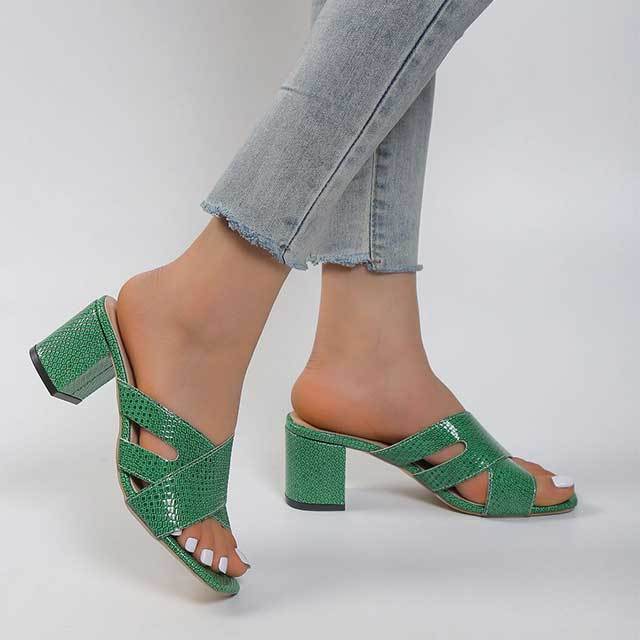 Casual Style Open Toes Thick Heels Sandals