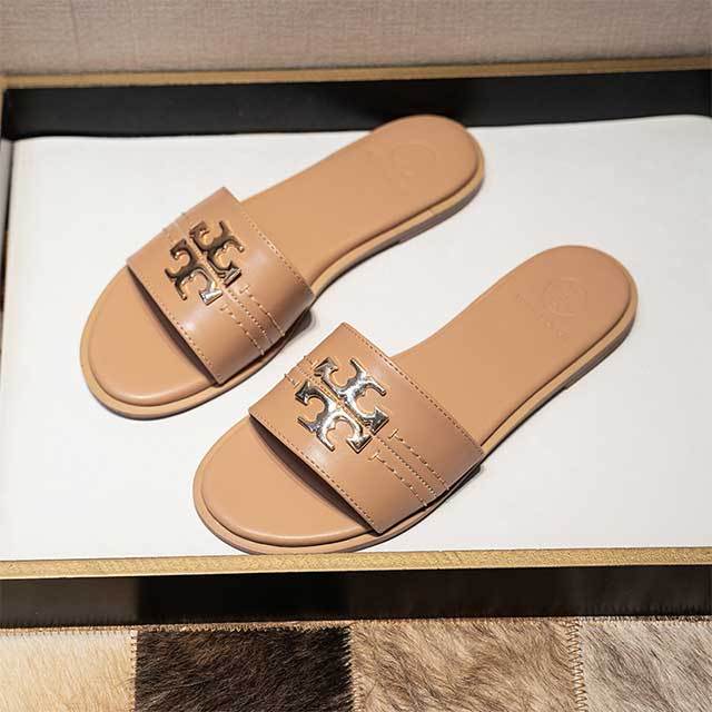 Brand Fashion Open Top Flat Slides Shoes