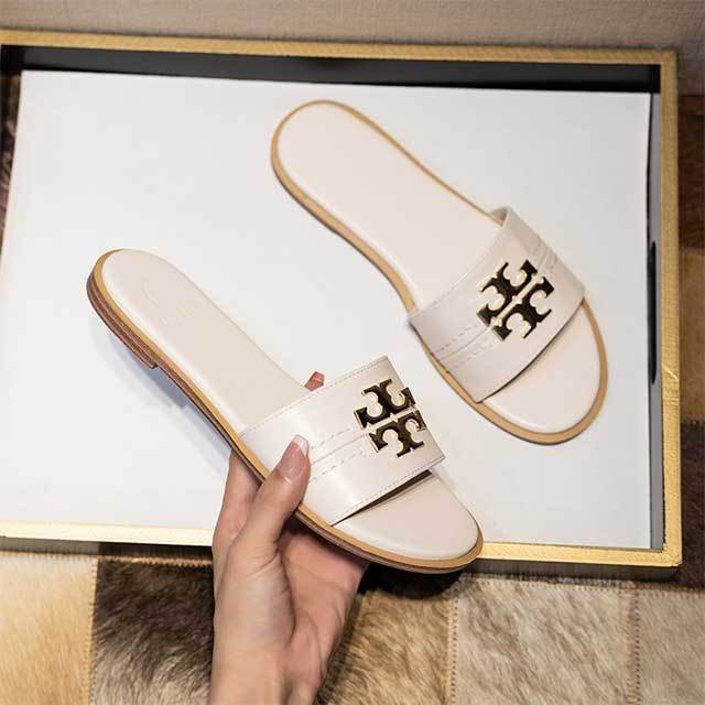 Brand Fashion Open Top Flat Slides Shoes