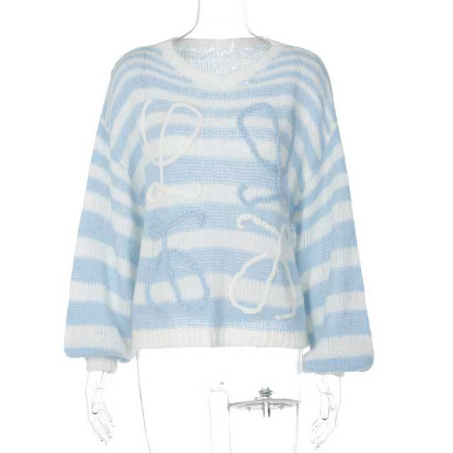 Knit Striped Sweater Top