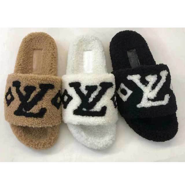 Winter Fashion Casual Fuzzy Slides Shoes