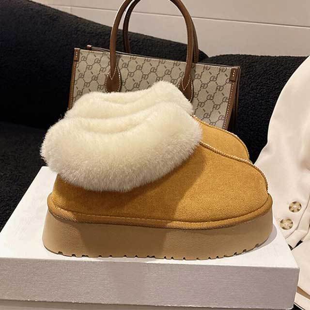 Winter Fashion Slip-on Snow Boots