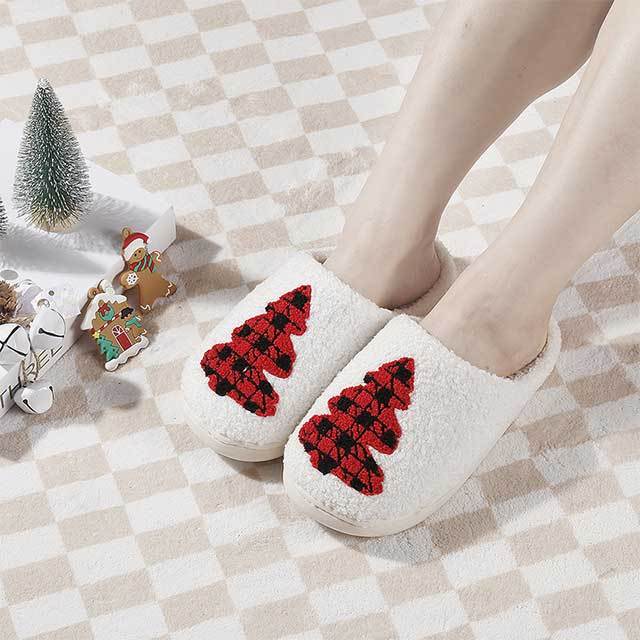 Winter Warm Closed Toe Flat Floor Shoes