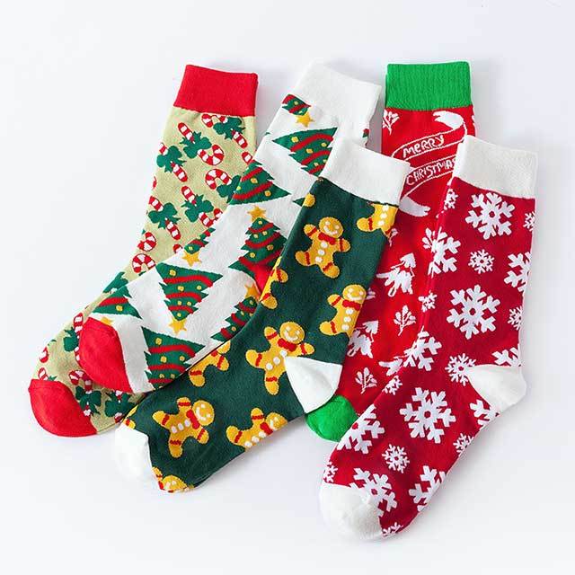 Christmas Fashion Pattern Print Socks