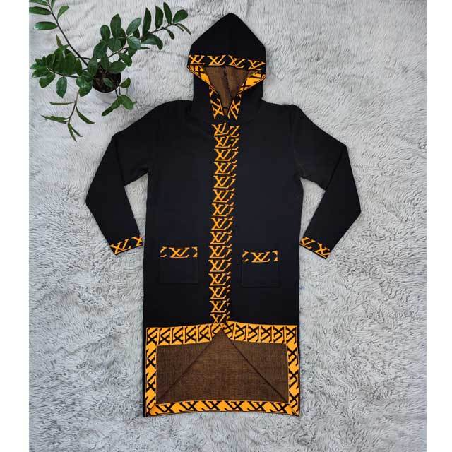 Knit Hooded Cardigan Coat