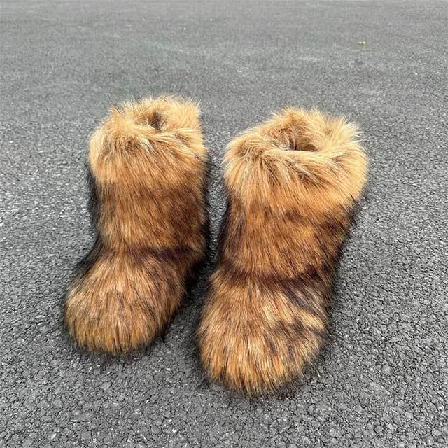 Winter Fashion Fuzzy Boots