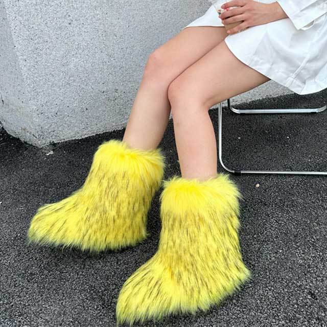 Winter Fashion Fuzzy Boots