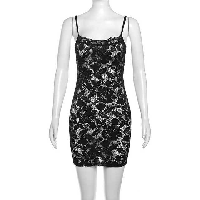 Floral Lace Cami Bodycon Dress