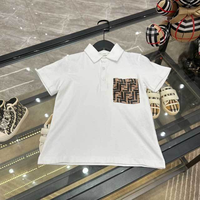 Printed Polo Top Short Set For Children