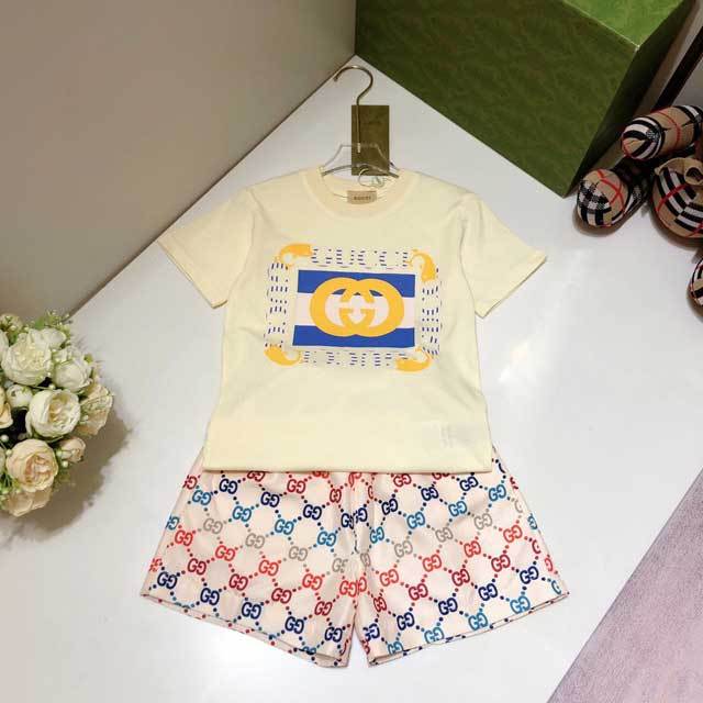 Children Printed Casual Short Set