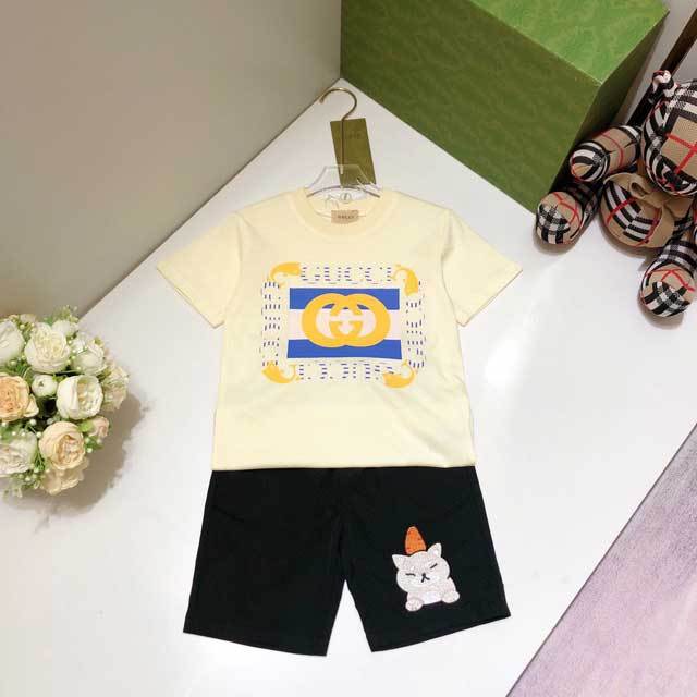 Printed Casual Two Piece Set For Kids