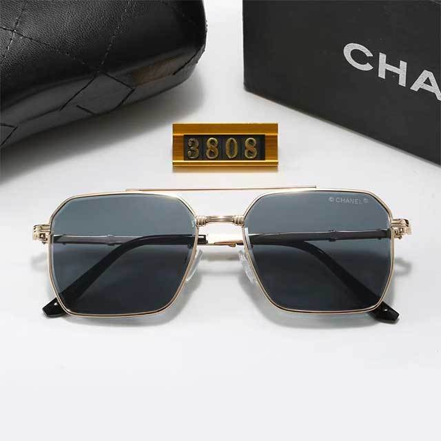 Square Frame Metal Sunglasses