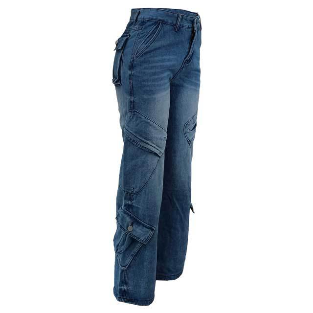 Multi Pockets Casual Cargo Jeans