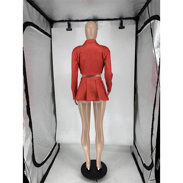 Printed Fashion Cami Top 3 Pieces Mini Skirt Set