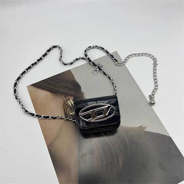 Metal Waist Chain Women Mini Belt Bag