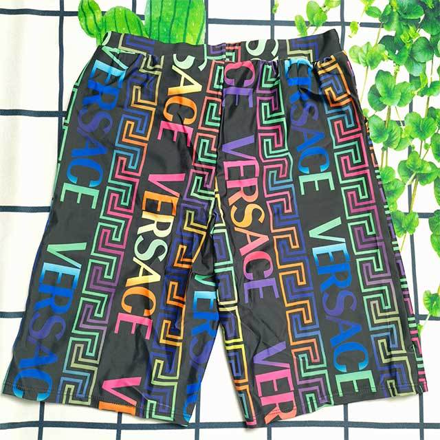 Casual Wear Colorful Letters Printed Men's Shorts