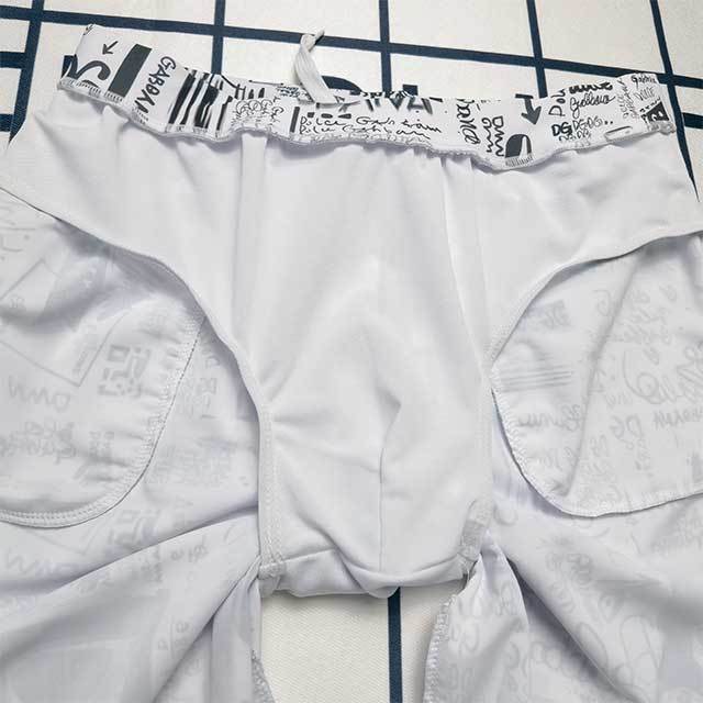 Contrast Color Printed Men's Beachwear Shorts