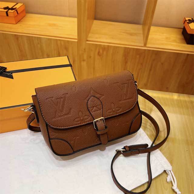 Leather Embossing Fashion Messenger Bag