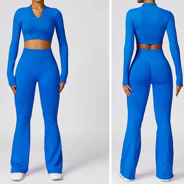 Tight-fitting Seamless Yoga Pant Suit 3 Pieces