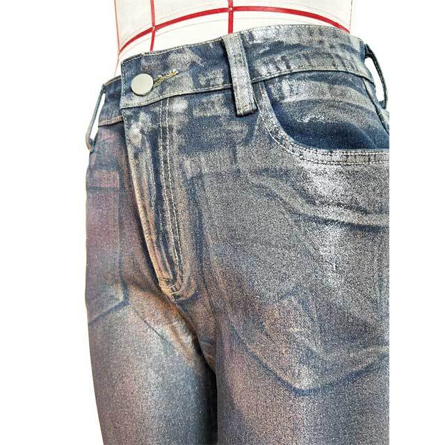 Bronzing Denim Skinny Jeans