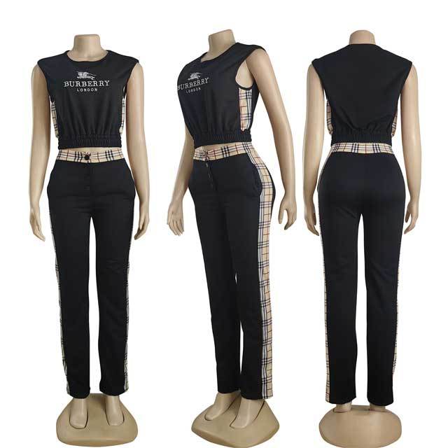 Embroidery Casual Jogging Pants Suit