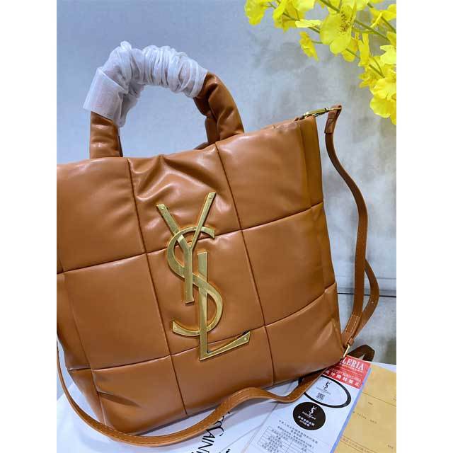 Metal Logo Leather Fashion Handbag